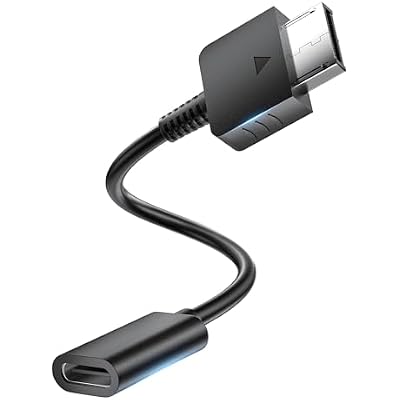 2-Pack USB-C Female Charging Cable Adapter for PS Vita 1000 - Charging Only