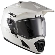Leatt 7.5 ADV Polymer Helmet Adventure Kit with Free 2.5 Goggles & Helmet Bag | 360 Turbine Technology | 4-Way Rider Setup with Photochromic Lens | Small, White