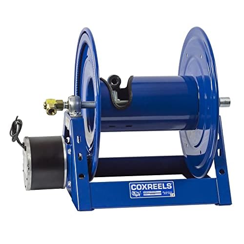 بكرة آلية من سلسلة Competitor Series 1125-4-200-E من Coxreels - قطر داخلي للخرطوم 12 - طول 200 - لضاغط الهواء وخراطيم الحديقة وغسالة الضغط خرطوم احترافي غير متضمن صنع في الولايات المتحدة الأمريكية