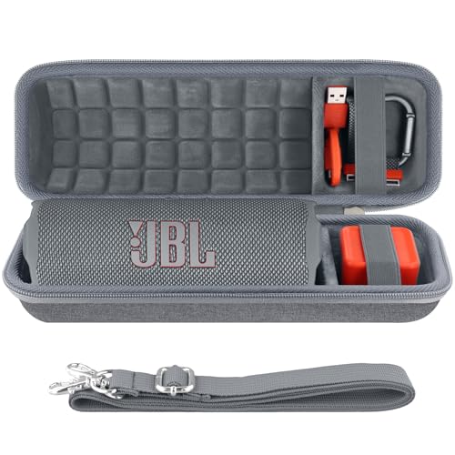 حافظة سفر صلبة CO2CREA بديلة لمكبر صوت بلوتوث محمول مقاوم للماء JBL Flip 7 Flip 6 FLIP 5 حافظة رمادية