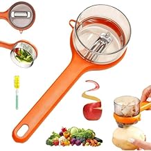 Vegetable Peeler with Container,2025 New Fruit Peeler,Peeler with Storage,Ideal for Peeling Tools, Suitable for Home and Kitchen use (Orange)