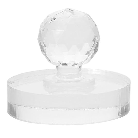 Eyeshadow Stamper 36mm Round Crystal Press Tool Eyeshadow Pressing Stamper for Compact Shadow Packaging