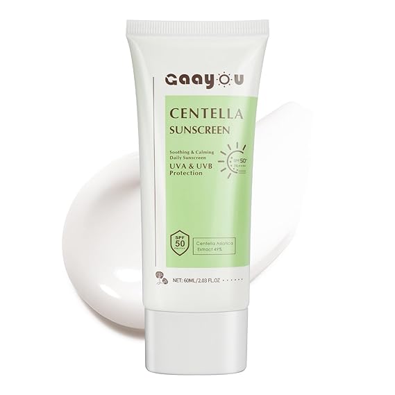 Centella Sunscreen SPF50 PA +++ Calming Moisture Facial Sunscreen Centella Asiatica Korean Sunscreen Matte No White Cast Face Sun Screen للبشرة الحساسة الزيتية