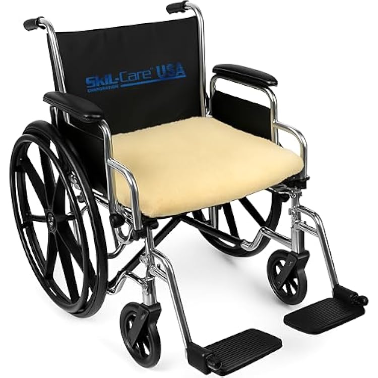 وسادات حماية من تقرحات السرير من جلد الغنم الاصطناعي من Skil-Care 60 x 30، عبوة واحدة، وسادة من جلد الغنم قابلة للغسل لتقرحات السرير، تخفيف الضغط والوقاية منه، منتجات مساعدة المسنين، واقي المرتبة، 501090