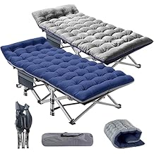 Barbella Folding Camping Cot، 2 Pack Folding Cot Camping Cots for Adults، Portable Sleeping Cot with Mattress Foldable Outdoor Bed Camp Cots Guest Bed with Carry Bag for Home، Office & Outdoor Use
