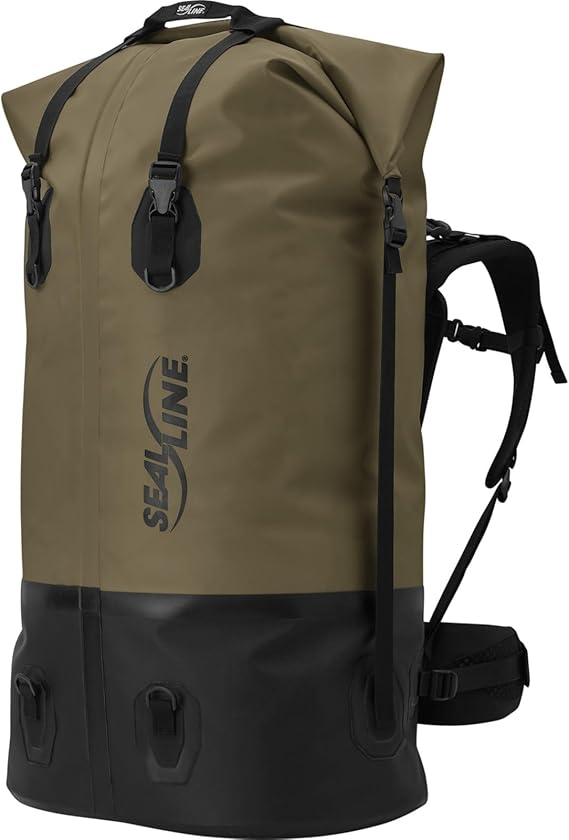 حقيبة ظهر مقاومة للماء من SealLine Pro Pack، بنية، سعة 120 لترًا