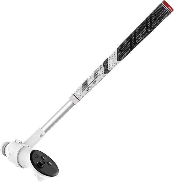 AMVR Golf Club Attachment Compatible with Meta Quest 3S/Quest 3, Non-Slip Golf Handle Grip (VR Golf Club)