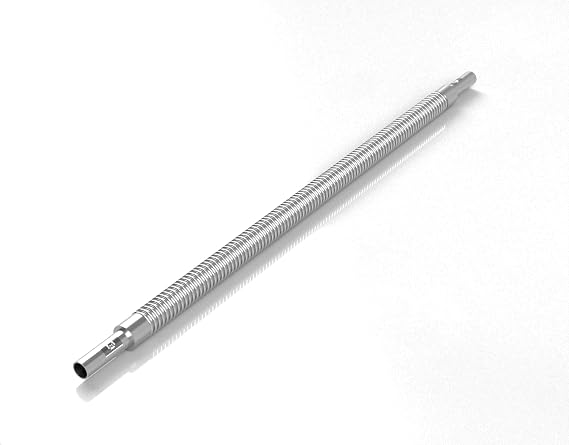 /4 "OD Tube صغير الحجم خراطيم صفراء تناسب swagelok تركيبات الضغط ( نهاية الأنبوب = 1/4" ، طول النهاية حتى النهاية = 2 قدم / 2 قدم أو 610 مم )