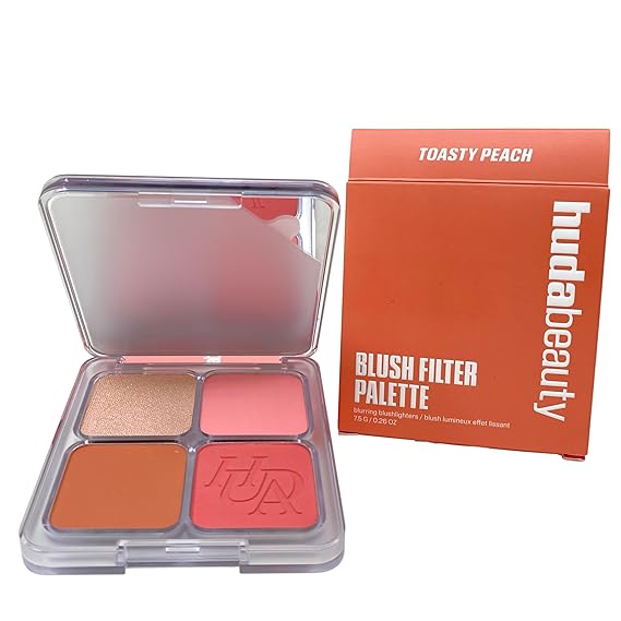 مجموعة أحمر الخدود Huda Beauty Blush Filter Blurring - Toasty Peach - 7.5 جم / 0.26 أونصة. طبعة محدودة.