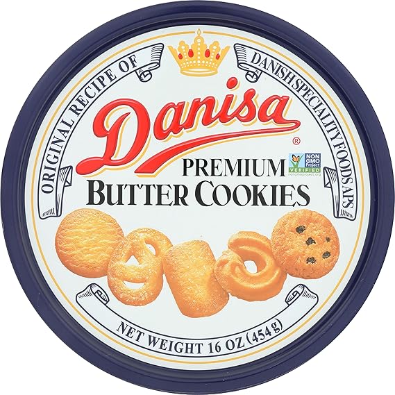 Danisa, Butter Cookies Tin, 16 Ounce